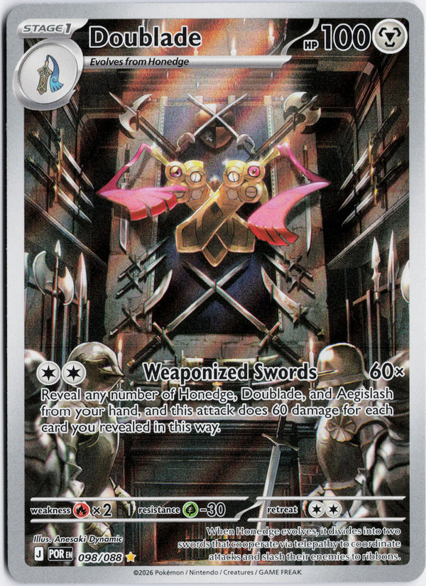 Carta Pokémon Doublade · Perfect Order #098/088 (NM) — pieza única en Moon's Collectibles México