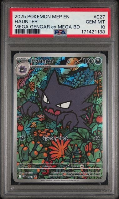 Carta Pokémon Haunter · Mega Gengar Deck #027 (PSA 10) — pieza única en Moon's Collectibles México