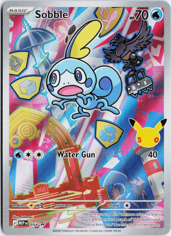Carta Pokémon Sobble · Mega Evolution Black Star Promos #054 (NM) — pieza única en Moon's Collectibles México