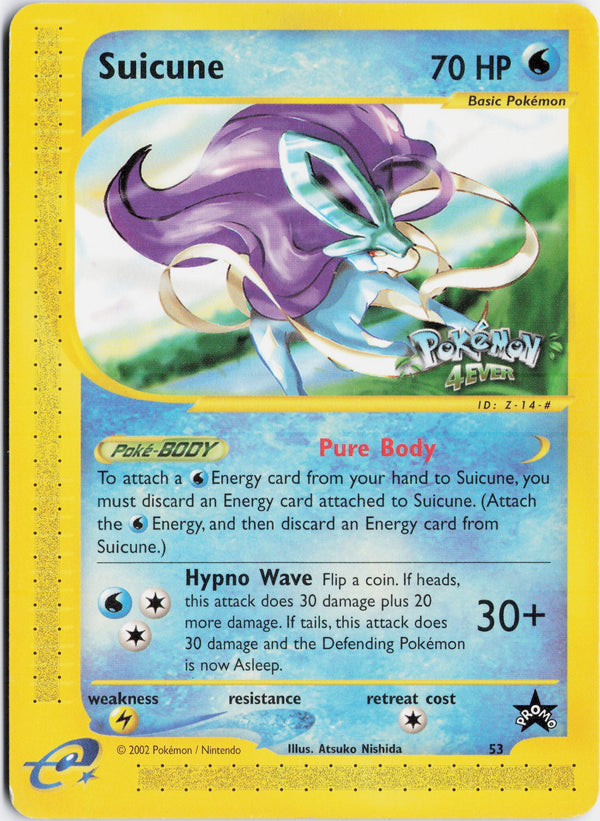 Carta Pokémon Suicune · Wizards Black Star Promos #53 (LP) — pieza única en Moon's Collectibles México