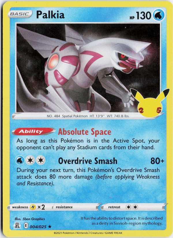 Carta Pokémon Palkia · Celebrations #4 (NM) — pieza única en Moon's Collectibles México