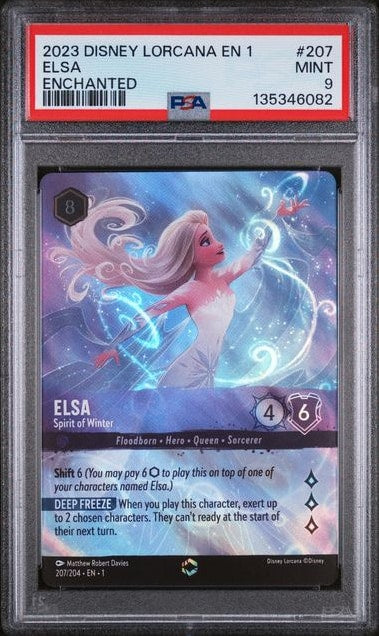 Carta Pokémon Elsa · The First Chapter #207/204 (PSA 9) — pieza única en Moon's Collectibles México