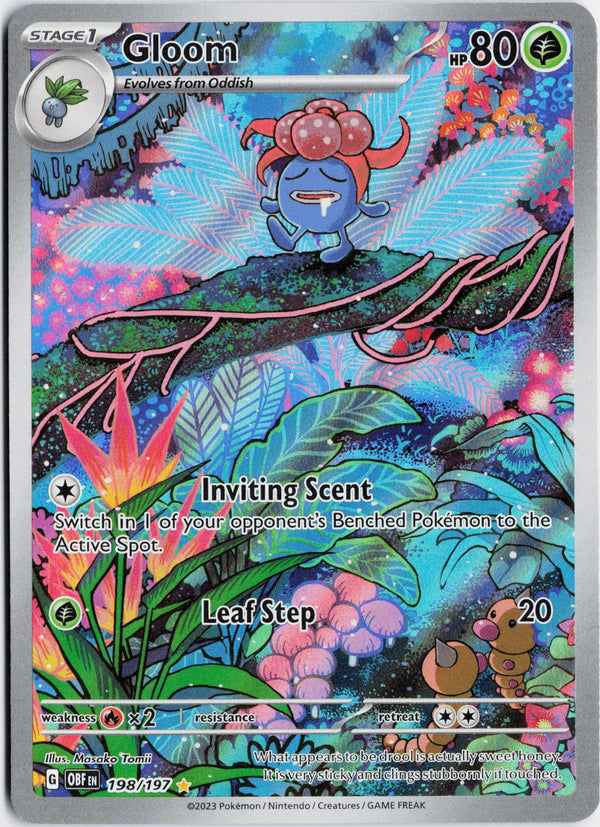 Carta Pokémon Gloom · Obsidian Flames #198/197 (NM) — pieza única en Moon's Collectibles México