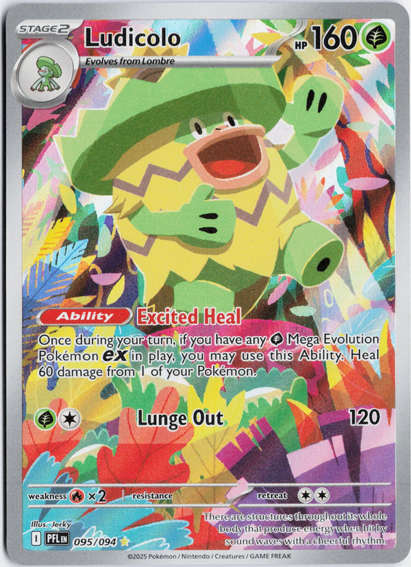Carta Pokémon Ludicolo · Phantasmal Flames #095/094 (NM) — pieza única en Moon's Collectibles México
