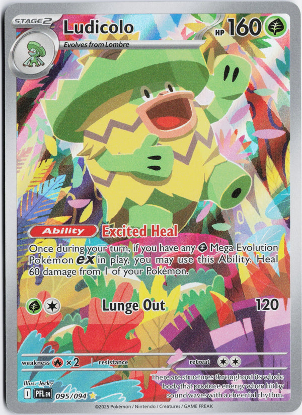 Carta Pokémon Ludicolo · Phantasmal Flames #095/094 (NM) — pieza única en Moon's Collectibles México