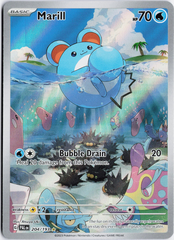 Carta Pokémon Marill · Paldea Evolved #204/193 (NM) — pieza única en Moon's Collectibles México