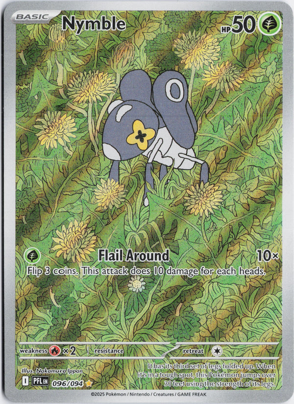 Carta Pokémon Nymble · Phantasmal Flames #096/094 (NM) — pieza única en Moon's Collectibles México