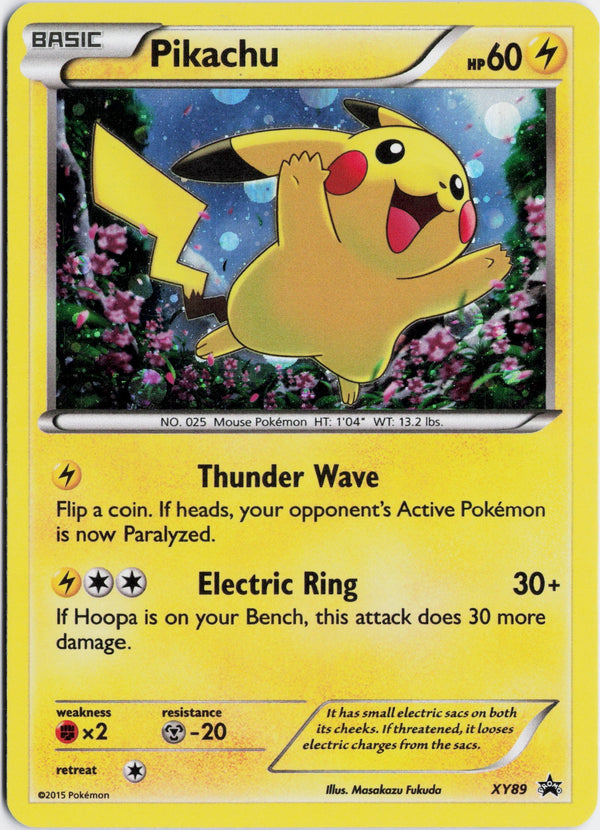 Carta Pokémon Pikachu · XY Black Star Promos #XY89 (LP) — pieza única en Moon's Collectibles México