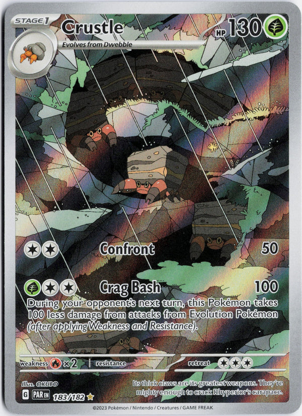 Carta Pokémon Crustle · Paradox Rift #183/182 (NM) — pieza única en Moon's Collectibles México