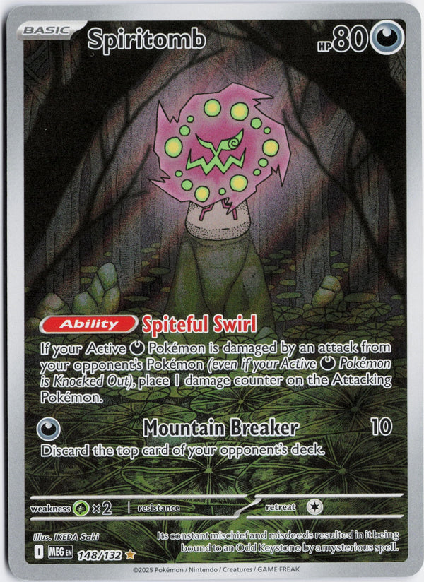Carta Pokémon Spiritomb · Mega Evolution #148/132 (NM) — pieza única en Moon's Collectibles México