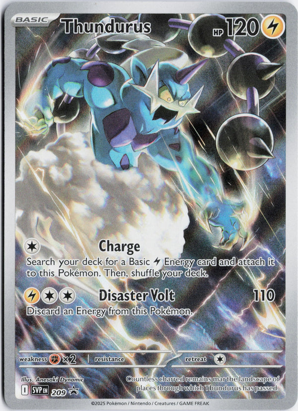 Carta Pokémon Thundurus · Scarlet & Violet Black Star Promos #209 (NM) — pieza única en Moon's Collectibles México