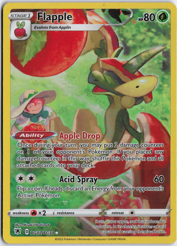 Carta Pokémon Flapple · Astral Radiance Trainer Gallery #TG02/TG30 (NM) — pieza única en Moon's Collectibles México