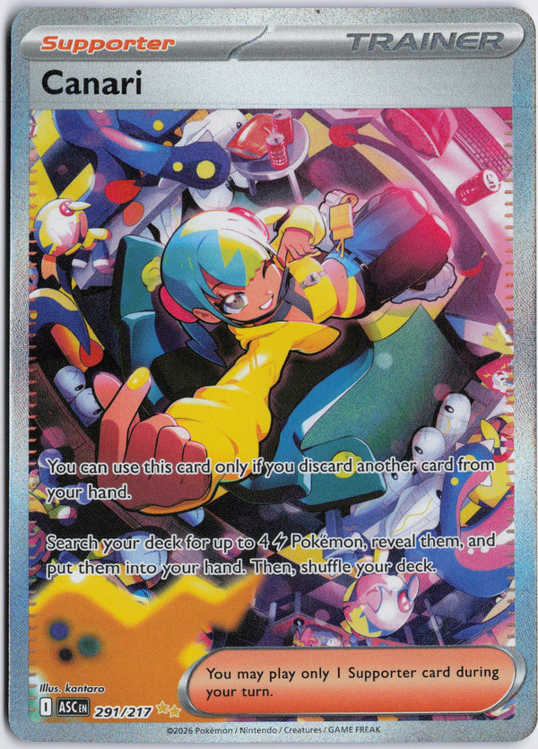 Carta Pokémon Canari · Ascended Heroes #291/217 (NM) — pieza única en Moon's Collectibles México