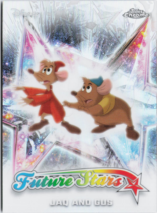 Carta Pokémon Jaq and Gus · 2026 Topps Chrome Disney #FS-8 (NM) — pieza única en Moon's Collectibles México