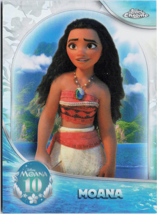Carta Pokémon Moana · 2026 Topps Chrome Disney #MN-1 (NM) — pieza única en Moon's Collectibles México