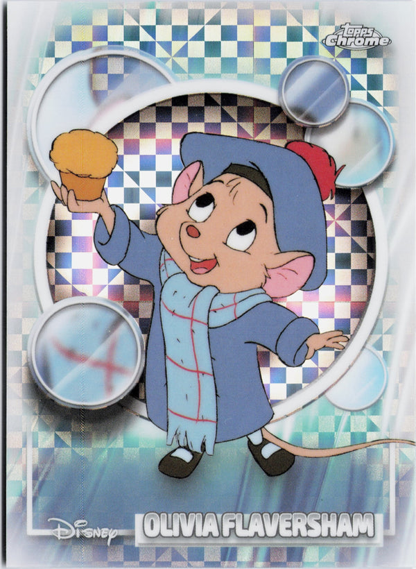 Carta Pokémon Olivia Flaversham X-Fractor · Topps Chrome Disney 2026 #42 (NM) — pieza única en Moon's Collectibles México
