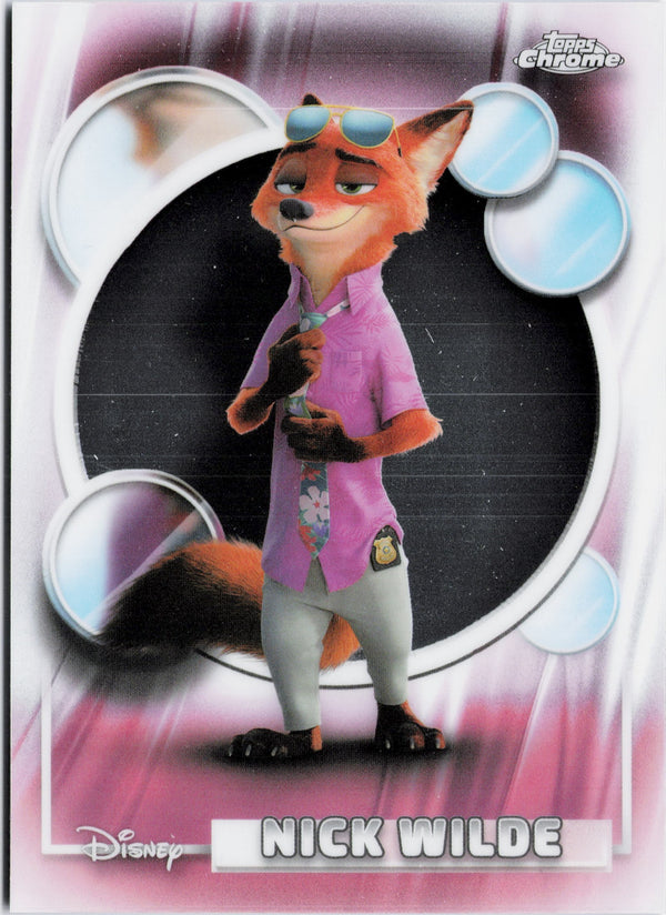 Carta Pokémon Nick Wilde · Topps Chrome Disney 2026 #67 (NM) — pieza única en Moon's Collectibles México