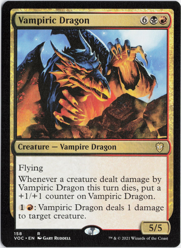 Carta Pokémon Vampiric Dragon · Crimson Vow Commander #158 (NM) — pieza única en Moon's Collectibles México