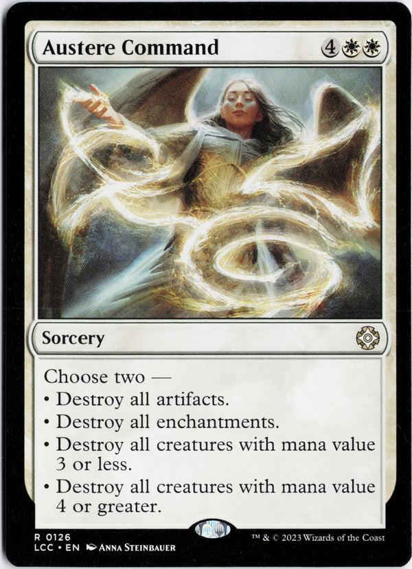 Carta Pokémon Austere Command · The Lost Caverns of Ixalan Commander #126 (NM) — pieza única en Moon's Collectibles México