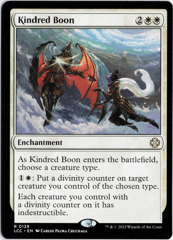 Carta Pokémon Kindred Boon · The Lost Caverns of Ixalan Commander #129 (NM) — pieza única en Moon's Collectibles México