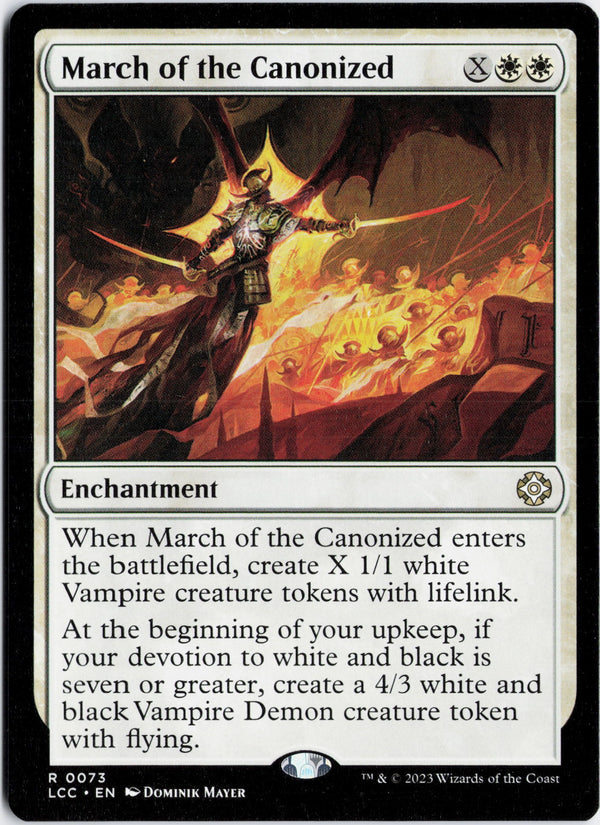 Carta Pokémon March of the Canonized · The Lost Caverns of Ixalan Commander #73 (NM) — pieza única en Moon's Collectibles México