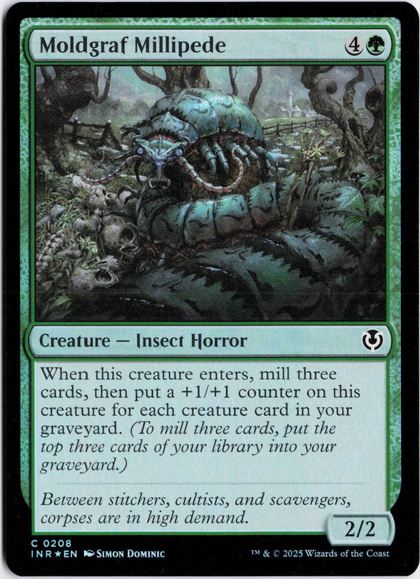 Carta Pokémon Moldgraf Millipede (Foil) · Innistrad Remastered #208 (NM) — pieza única en Moon's Collectibles México