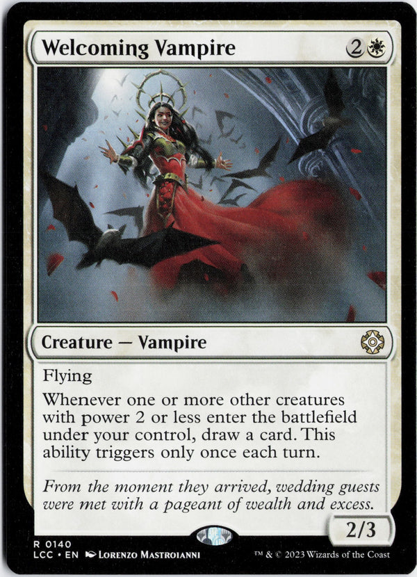 Carta Pokémon Welcoming Vampire · The Lost Caverns of Ixalan Commander #140 (NM) — pieza única en Moon's Collectibles México