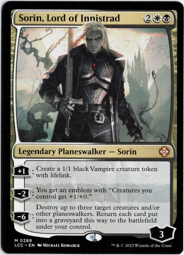 Carta Pokémon Sorin, Lord of Innistrad · The Lost Caverns of Ixalan Commander #289 (NM) — pieza única en Moon's Collectibles México