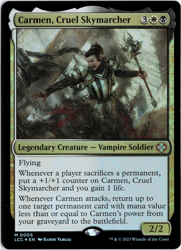 Carta Pokémon Carmen, Cruel Skymarcher (Foil) · The Lost Caverns of Ixalan Commander #5 (NM) — pieza única en Moon's Collectibles México