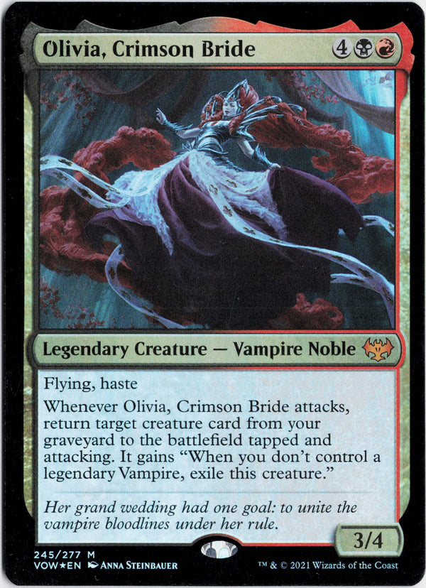 Carta Pokémon Olivia, Crimson Bride (Foil) · Innistrad: Crimson Vow #245 (NM) — pieza única en Moon's Collectibles México