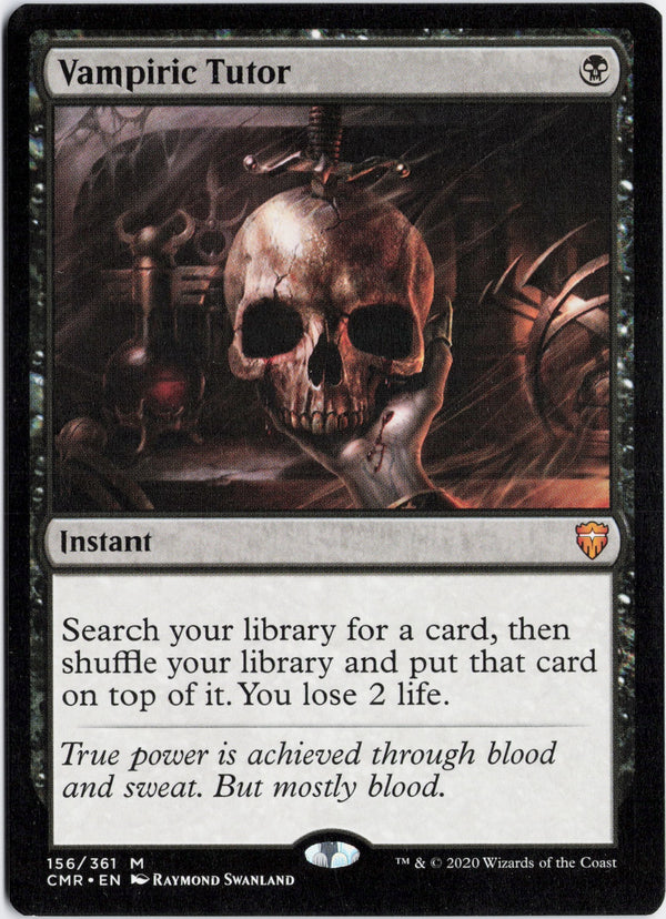 Carta Pokémon Vampiric Tutor · Commander Legends #156 (NM) — pieza única en Moon's Collectibles México