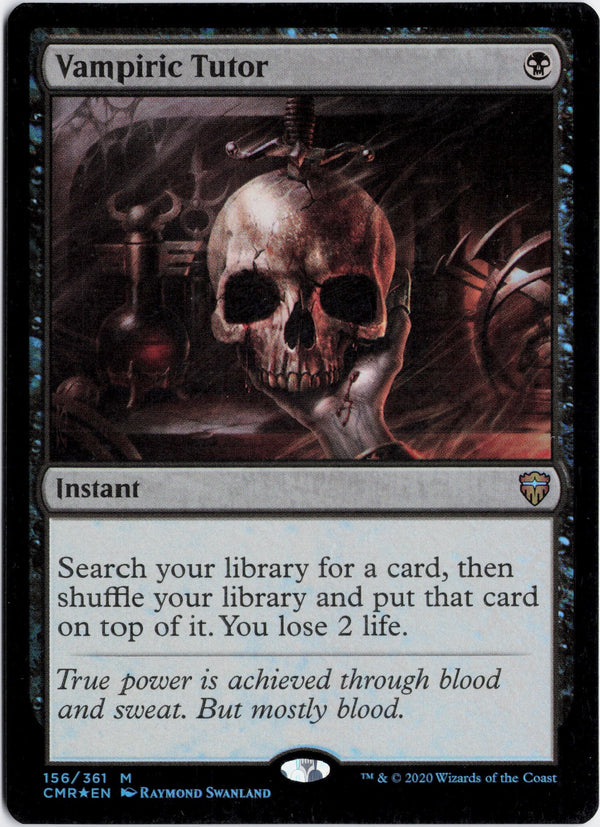 Carta Pokémon Vampiric Tutor (Foil) · Commander Legends #156 (NM) — pieza única en Moon's Collectibles México