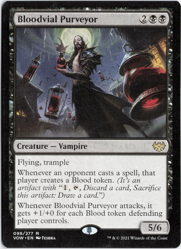 Carta Pokémon Bloodvial Purveyor · Innistrad: Crimson Vow #98 (NM) — pieza única en Moon's Collectibles México