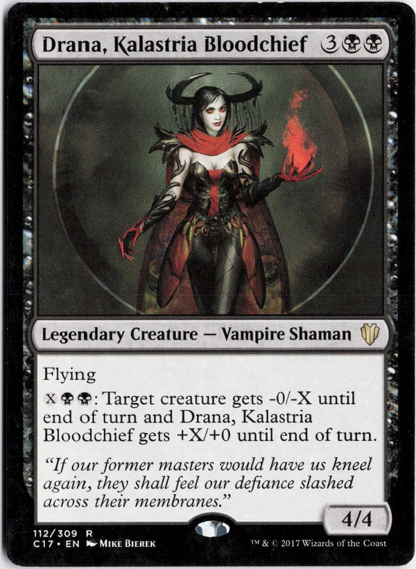 Carta Pokémon Drana, Kalastria Bloodchief · Commander 2017 #112 (NM) — pieza única en Moon's Collectibles México