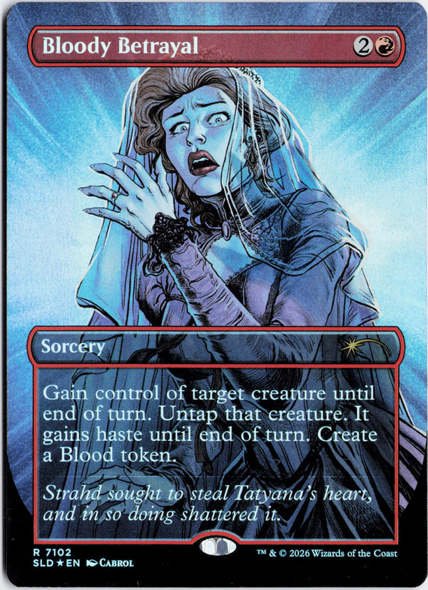 Carta Pokémon Bloody Betrayal (Foil) · Secret Lair Drop #7102 (NM) — pieza única en Moon's Collectibles México