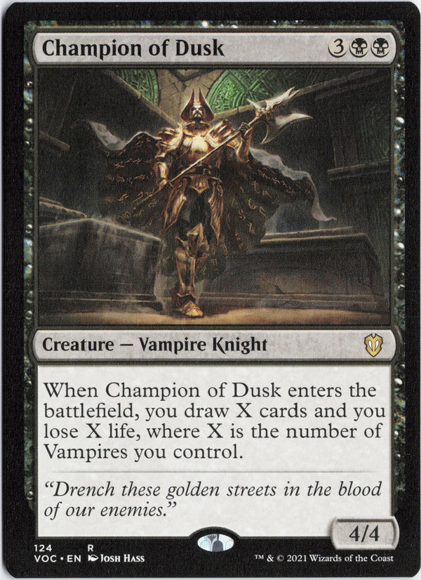 Carta Pokémon Champion of Dusk · Crimson Vow Commander #124 (NM) — pieza única en Moon's Collectibles México