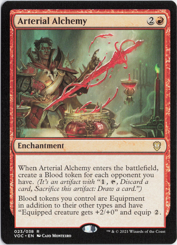 Carta Pokémon Arterial Alchemy · Crimson Vow Commander #23 (NM) — pieza única en Moon's Collectibles México