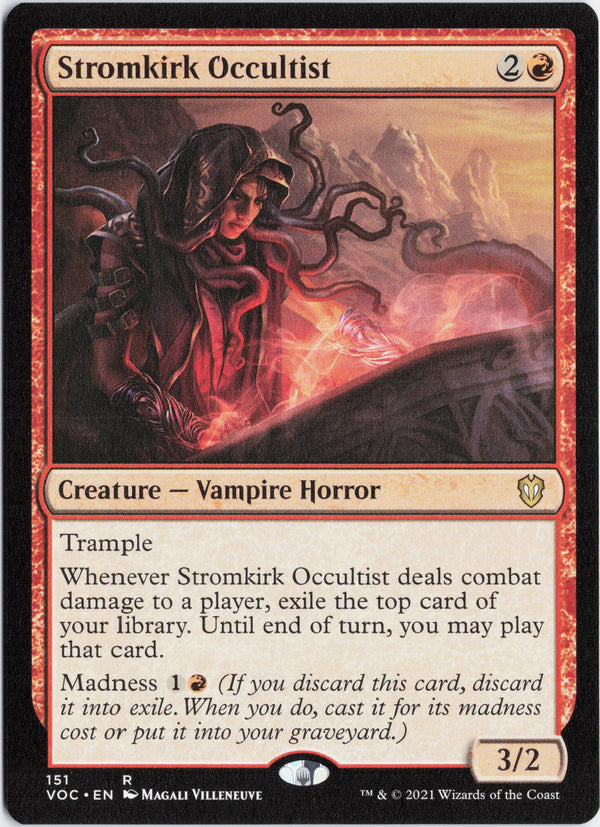Carta Pokémon Stromkirk Occultist · Crimson Vow Commander #151 (NM) — pieza única en Moon's Collectibles México