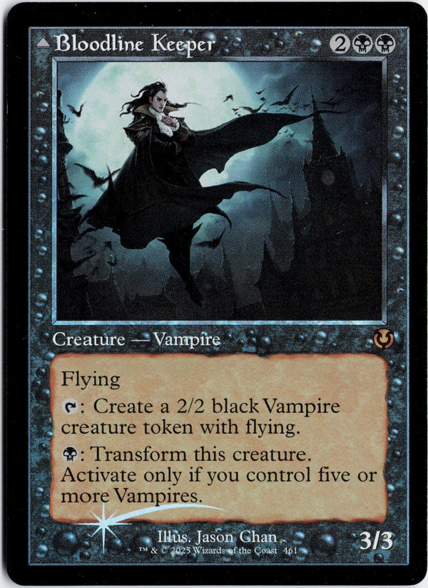 Carta Pokémon Bloodline Keeper // Lord of Lineage (Foil) · Innistrad Remastered #461 (NM) — pieza única en Moon's Collectibles México