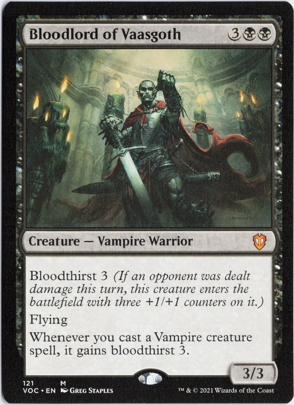 Carta Pokémon Bloodlord of Vaasgoth · Crimson Vow Commander #121 (NM) — pieza única en Moon's Collectibles México