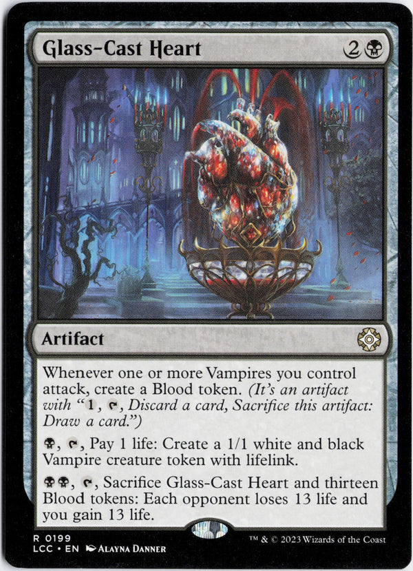 Carta Pokémon Glass-Cast Heart · The Lost Caverns of Ixalan Commander #199 (NM) — pieza única en Moon's Collectibles México