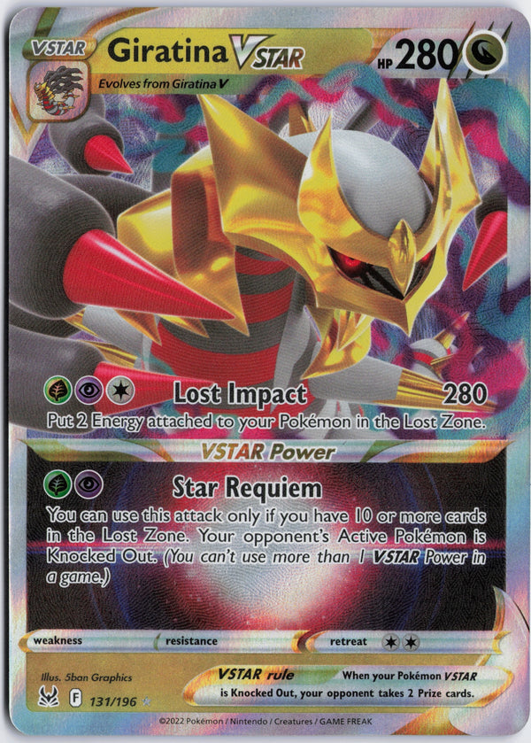 Carta Pokémon Giratina VSTAR · Lost Origin #131/196 (NM) — pieza única en Moon's Collectibles México