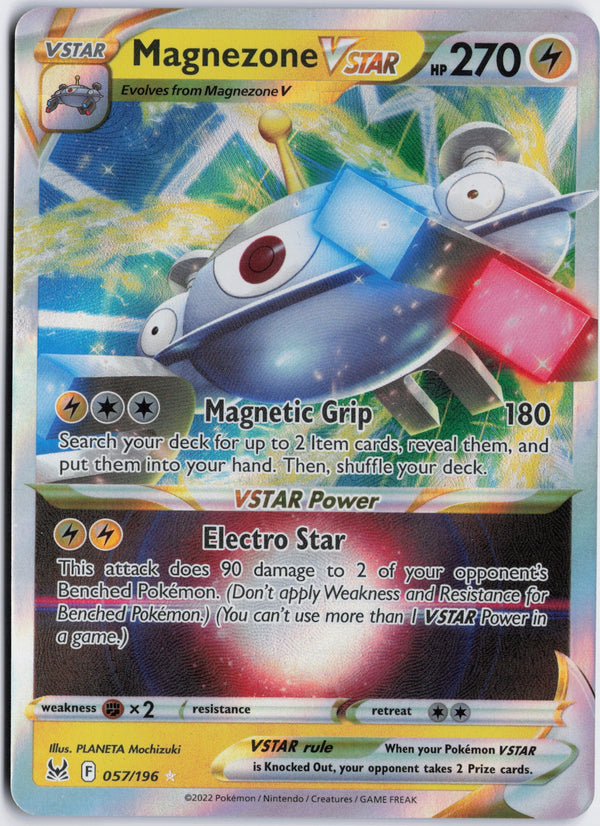 Carta Pokémon Magnezone VSTAR · Lost Origin #057/196 (NM) — pieza única en Moon's Collectibles México
