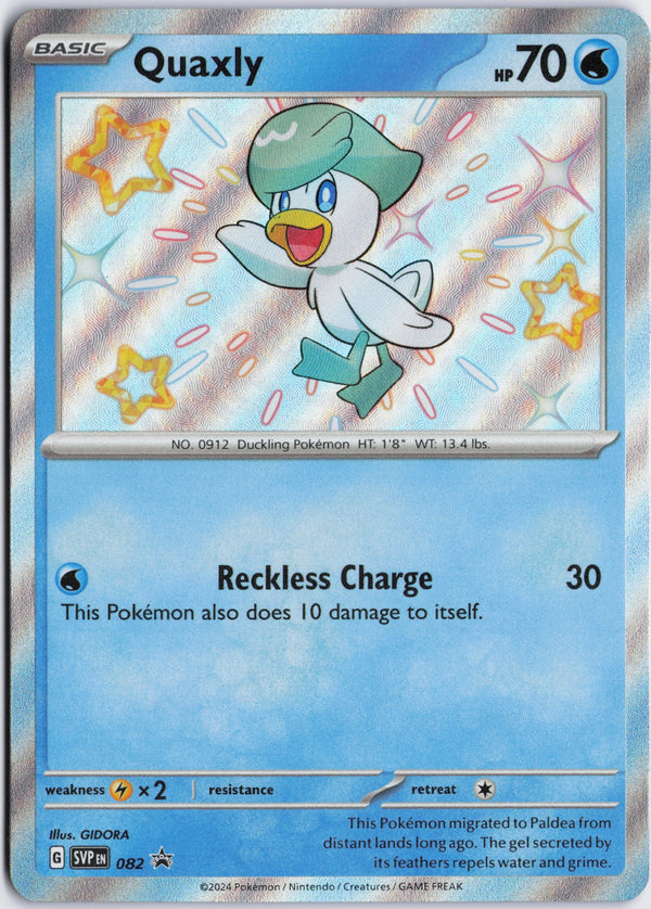 Carta Pokémon Quaxly · Scarlet & Violet Black Star Promos #082 (NM) — pieza única en Moon's Collectibles México