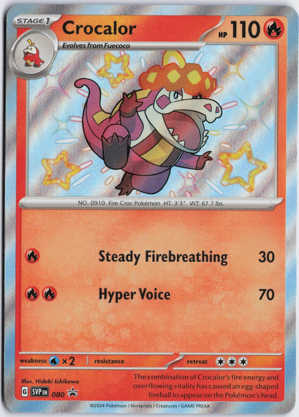Carta Pokémon Crocalor · Scarlet & Violet Black Star Promos #080 (NM) — pieza única en Moon's Collectibles México