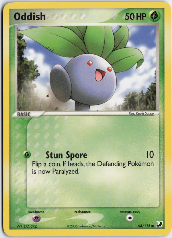 Carta Pokémon Oddish · Unseen Forces #64/115 (NM) — pieza única en Moon's Collectibles México
