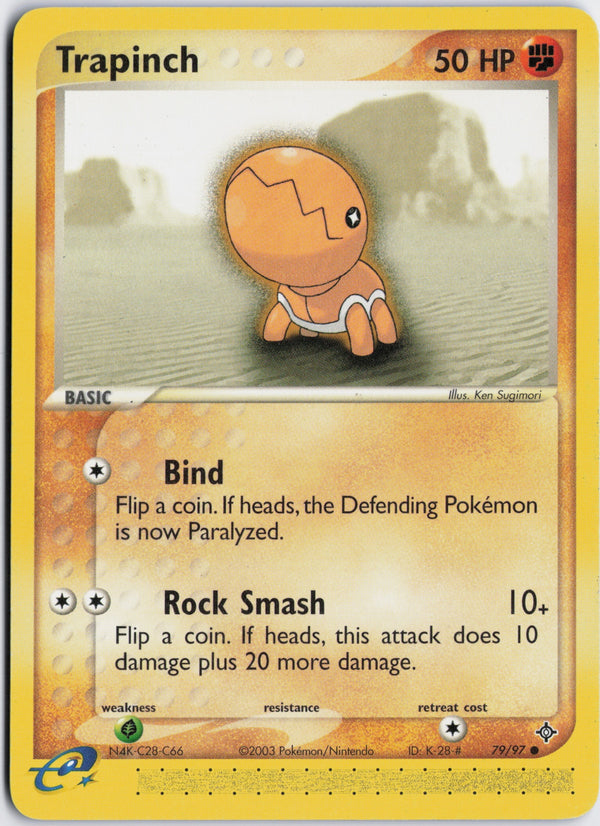 Carta Pokémon Trapinch · Dragon #79/97 (NM) — pieza única en Moon's Collectibles México