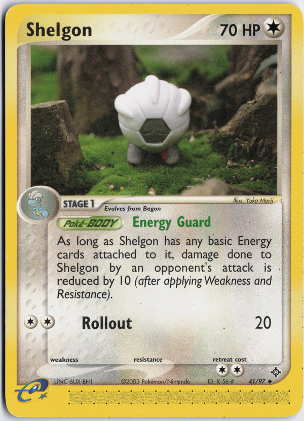 Carta Pokémon Shelgon · Dragon #41/97 (LP) — pieza única en Moon's Collectibles México