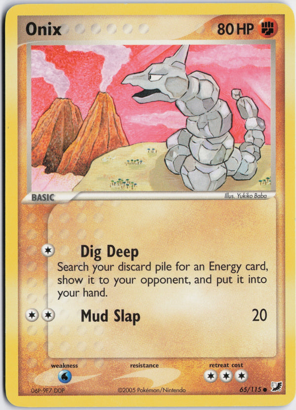Carta Pokémon Onix · Unseen Forces #65/115 (NM) — pieza única en Moon's Collectibles México