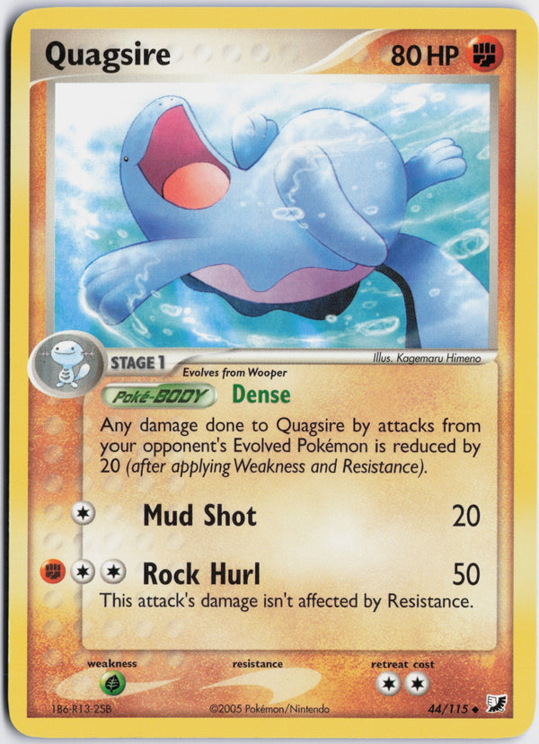 Carta Pokémon Quagsire · Unseen Forces #44/115 (LP) — pieza única en Moon's Collectibles México